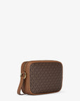 Jet Set Travel Large Signature logo Camera Crossbody Bag (BROWN)