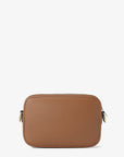 Jet Set Large Pebbled Leather Camera Crossbody Bag (LUGGAGE)