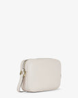 Jet Set Large Pebbled Leather Camera Crossbody Bag (LT CREAM)