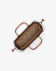 Voyager Extra-Small Signature Logo Convertible Crossbody Bag (BROWN)