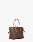 Voyager Extra-Small Signature Logo Convertible Crossbody Bag (BROWN)