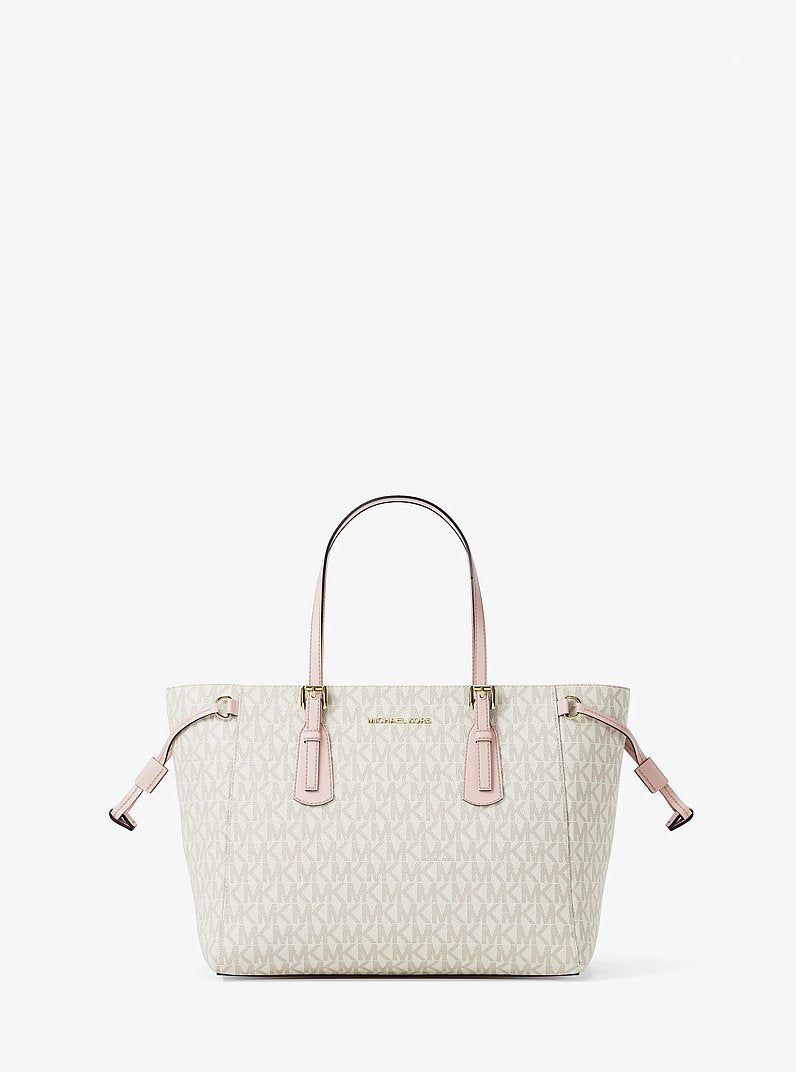 Voyager Extra-Small Signature Logo Convertible Crossbody Bag (PWD BLSH MLT)