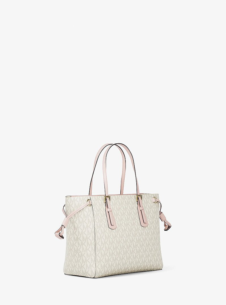 Voyager Extra-Small Signature Logo Convertible Crossbody Bag (PWD BLSH MLT)