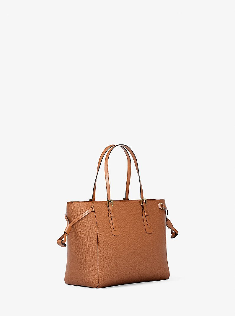 Voyager Extra-Small Saffiano Leather Convertible Crossbody Bag (LUGGAGE)