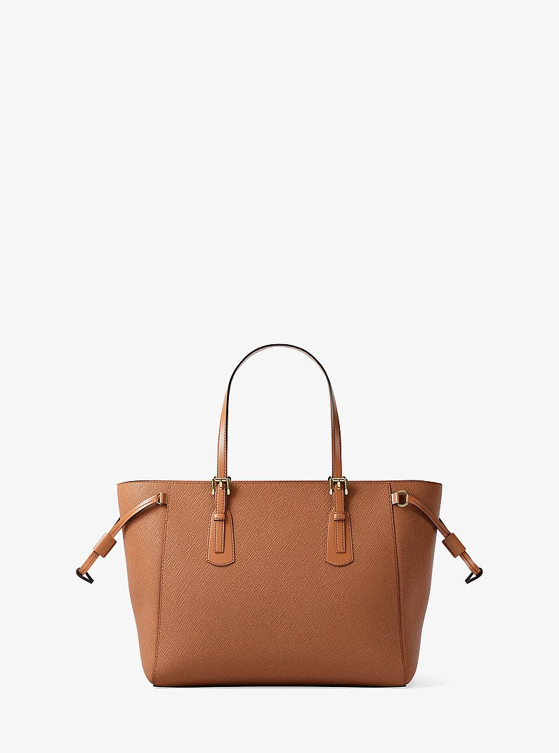Voyager Extra-Small Saffiano Leather Convertible Crossbody Bag (LUGGAGE)