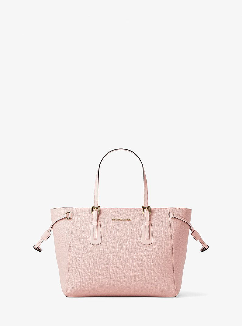Voyager Extra-Small Saffiano Leather Convertible Crossbody Bag (POWDER BLUSH)