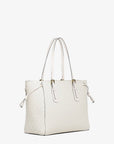 Voyager Large Signature Logo Top-Zip Tote Bag (LT CRM MULTI)