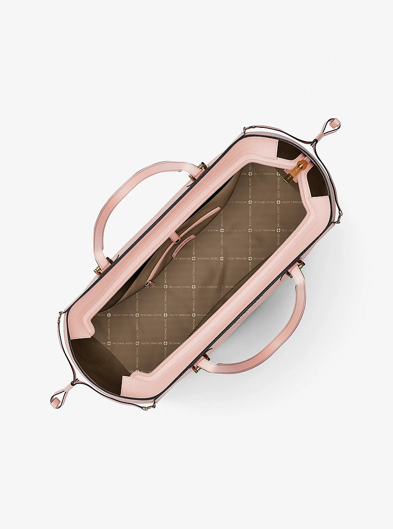 Voyager Large Saffiano Leather Tote Bag (POWDER BLUSH)