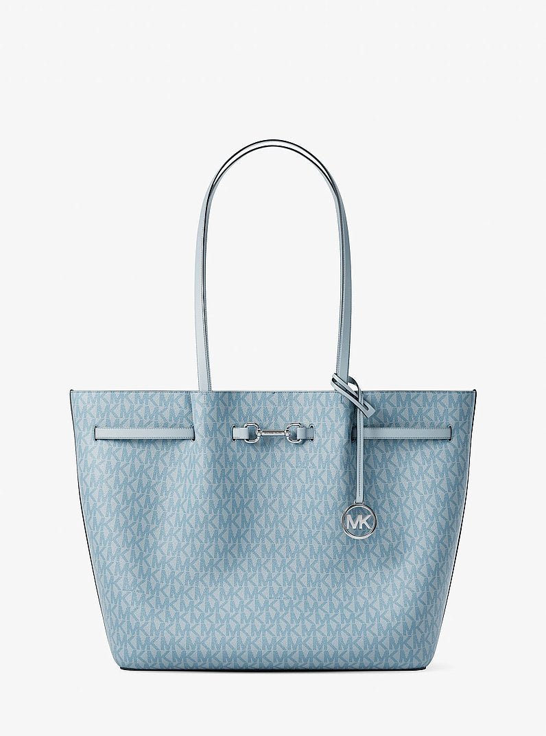 Carson Large Signature Logo Tote Bag (PALE OCEAN)