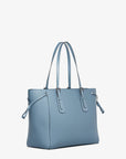 Voyager Large Saffiano Leather Tote Bag (DENIM)