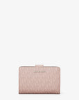 Jet Set Medium Signature Logo Bi-Fold Wallet (POWDER BLUSH)