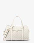 Jet Set Travel Medium Signature Logo Duffel Crossbody Bag (LT CRM MULTI)