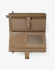 Jet Set Large Signature Logo Wristlet (CAMEL)