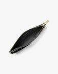 Jet Set Travel Large Pebbled Leather Pouch (BLACK)
