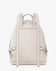 Rhea Medium Pebbled Leather Backpack (LT CREAM)