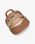 Rhea Medium Color-Block Signature Logo Backpack (CAMEL MLT)