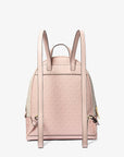Rhea Medium Color-Block Signature Logo Backpack (PWD BLSH MLT)