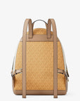 Rhea Medium Color-Block Signature Logo Backpack (HONEYWHEAT MULTI)