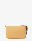 Jet Set Small Pebbled Leather Convertible Wristlet (HONEYWHEAT)