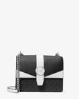 Greenwich Small Color-Block Signature Logo Crossbody Bag (BLACK COMBO)