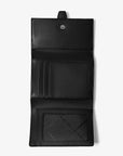 Greenwich Medium Leather Trifold Wallet (BLACK)