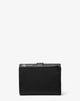 Greenwich Medium Leather Trifold Wallet (BLACK)