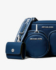 Jet Set Leather Medium Crossbody Bag with Case for Apple Airpods Pro® (NAVY)