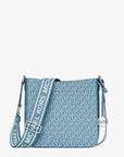 Jet Set Signature Logo Messenger Bag (DENIM)