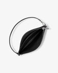 Jet Set Small Pebbled Leather Convertible Wristlet (BLACK)