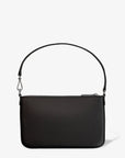 Jet Set Small Pebbled Leather Convertible Wristlet (BLACK)