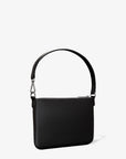 Jet Set Small Pebbled Leather Convertible Wristlet (BLACK)
