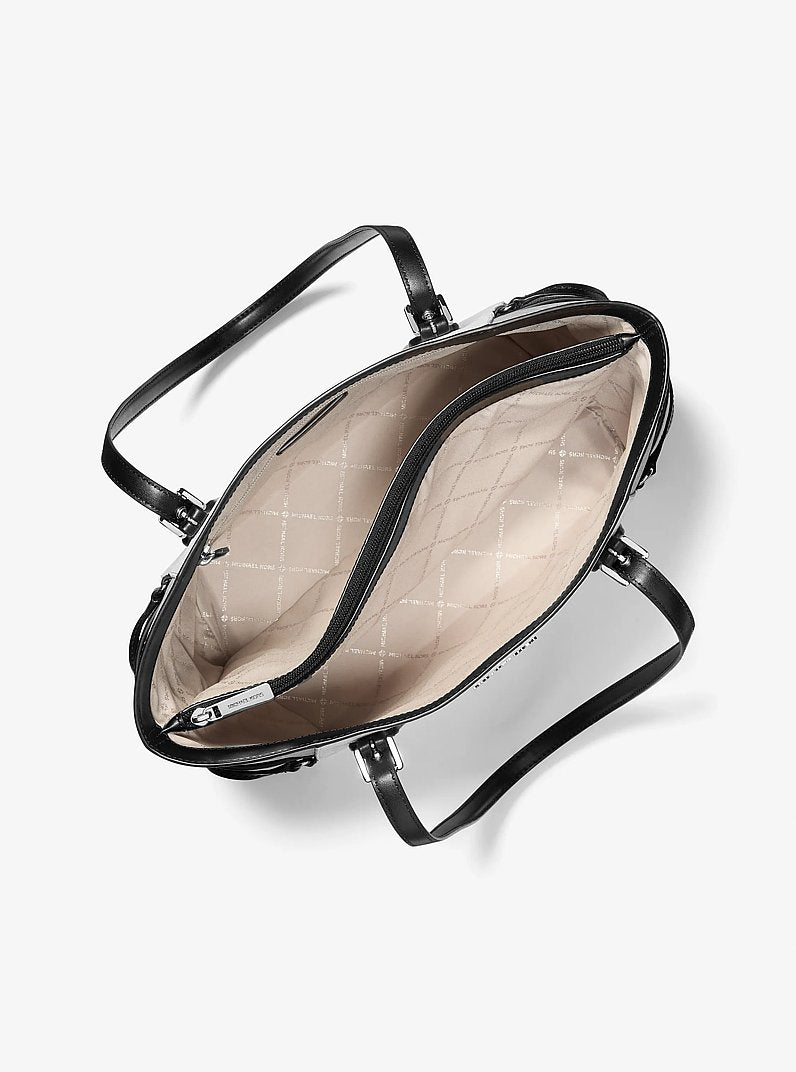 Voyager Large Color-Block Signature Logo Tote Bag (OPWHT MULTI)