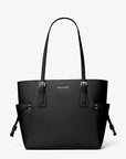 Voyager Large Saffiano Leather Tote Bag (BLACK)