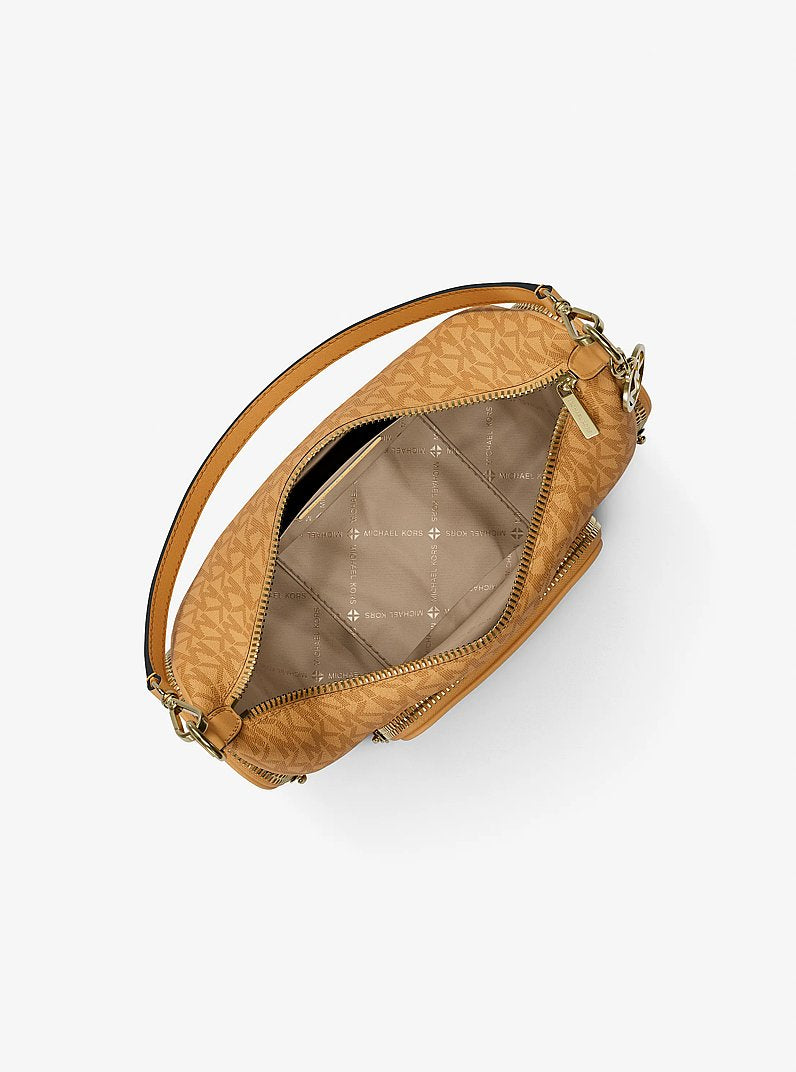 Merritt Small Signature Logo Convertible Shoulder Bag (HONEYWHEAT)