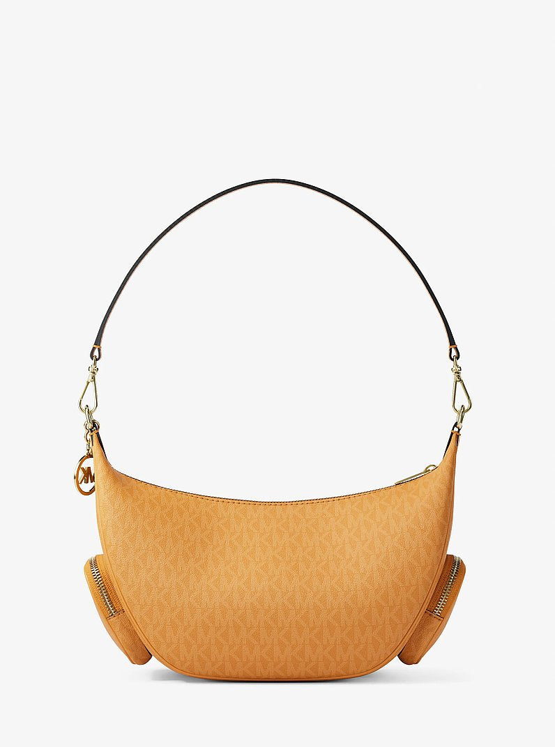 Merritt Medium Signature Logo Convertible Shoulder Bag (RADIANT ORANGE)