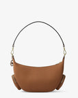 Merritt Medium Suede Convertible Shoulder Bag (LUGGAGE)