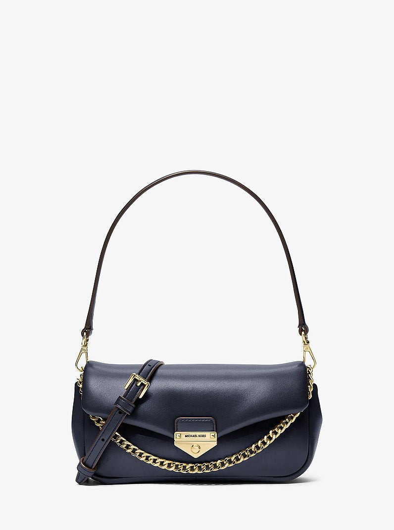 Soho Small Convertible Shoulder Bag (NAVY)