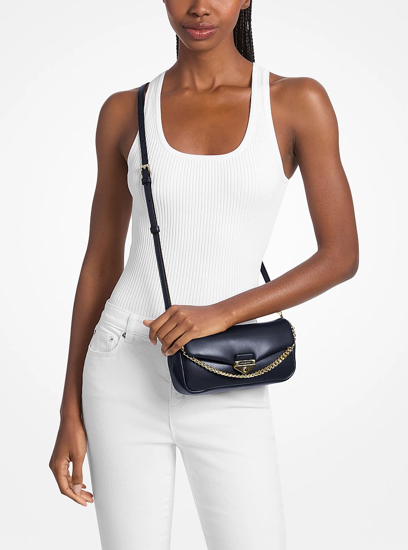 Soho Small Convertible Shoulder Bag (NAVY)