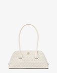 Petra Medium Signature Logo Shoulder Bag (LT CRM MULTI)