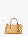 Arden Small Color-Block Signature Logo Messenger Bag (HONEYWHEAT MULTI)