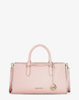Arden Medium Leather Top-Zip Satchel (POWDER BLUSH)