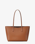 Arden Large Pebbled Leather Tote Bag (BROWN)