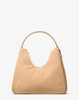 Nayla Medium Suede Hobo Shoulder Bag (CAMEL)