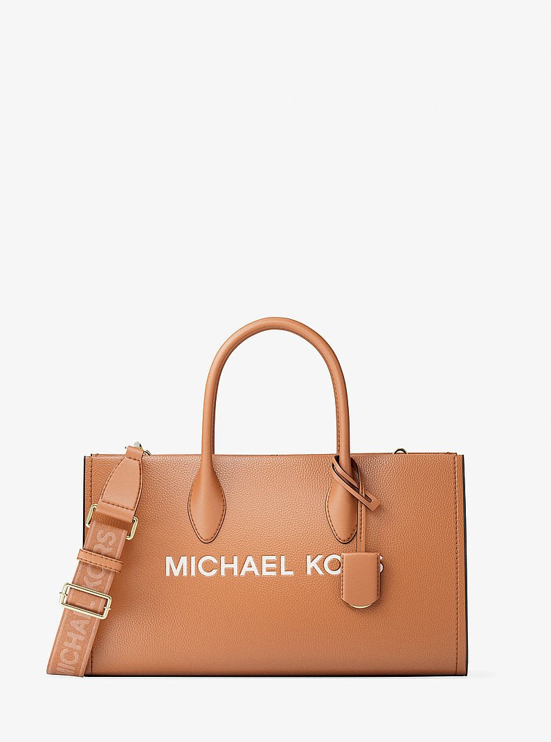 Mirella Medium Pebbled Leather Satchel (LUGGAGE)