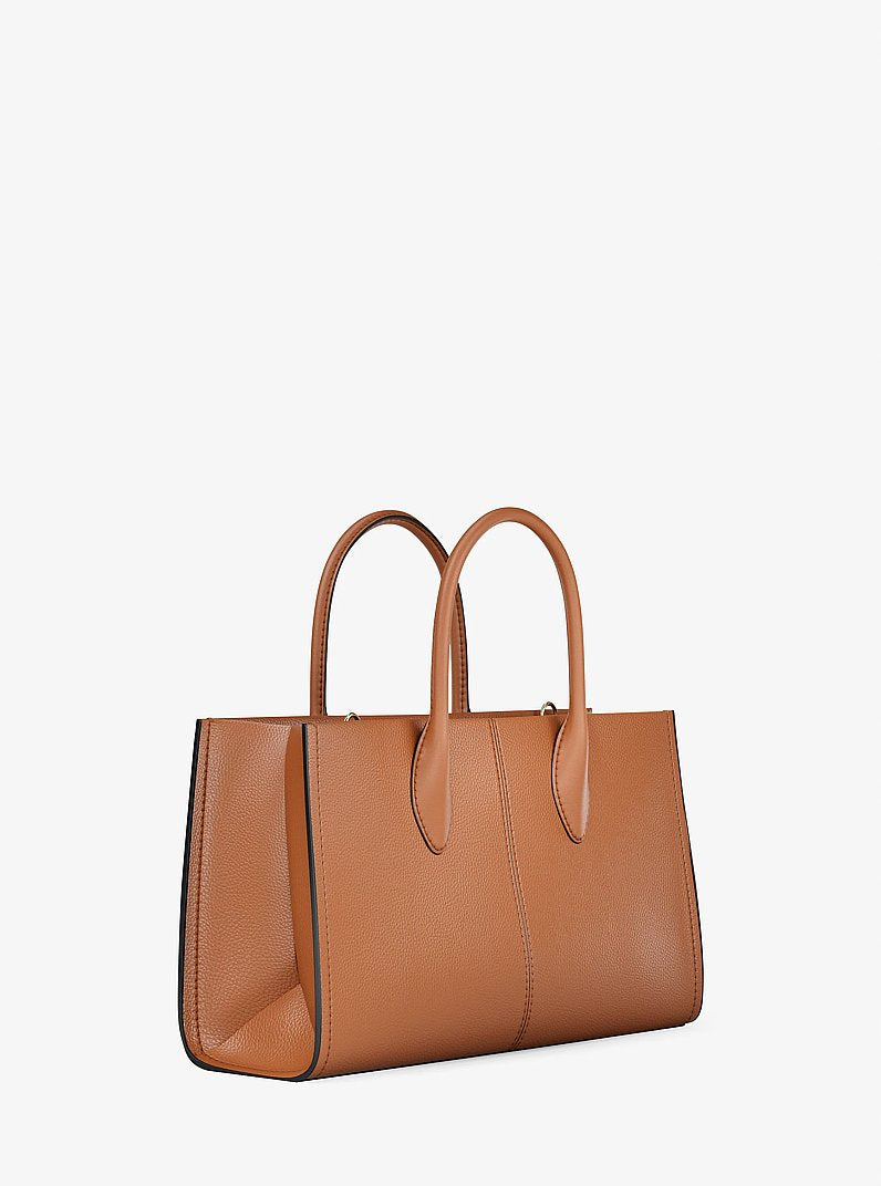 Mirella Medium Pebbled Leather Satchel (LUGGAGE)