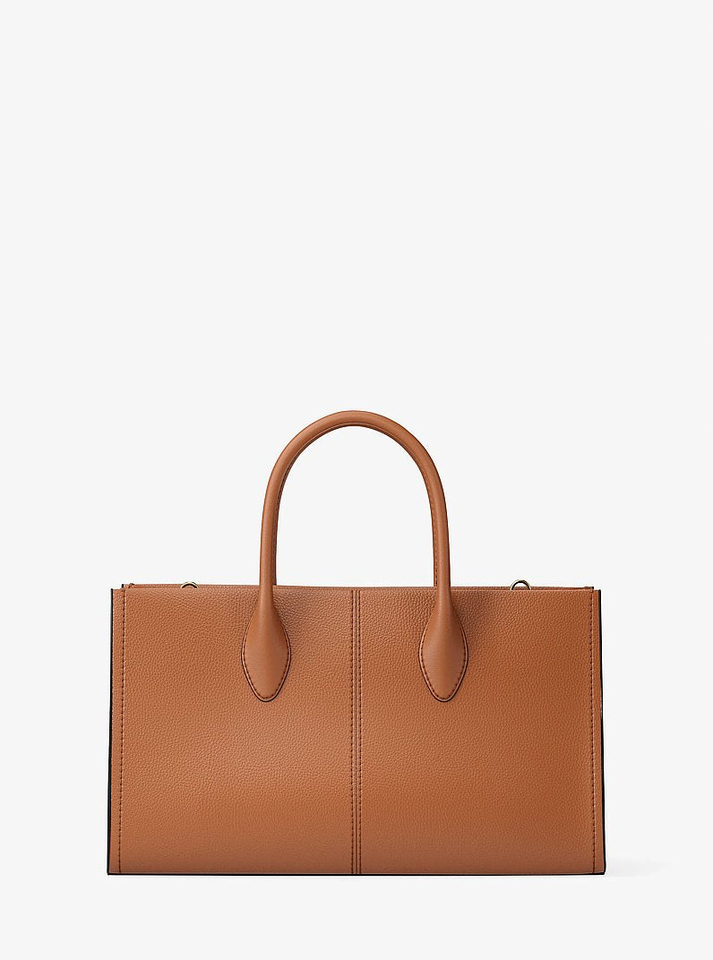 Mirella Medium Pebbled Leather Satchel (LUGGAGE)