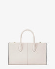 Mirella Medium Logo Debossed Satchel (LT CREAM)