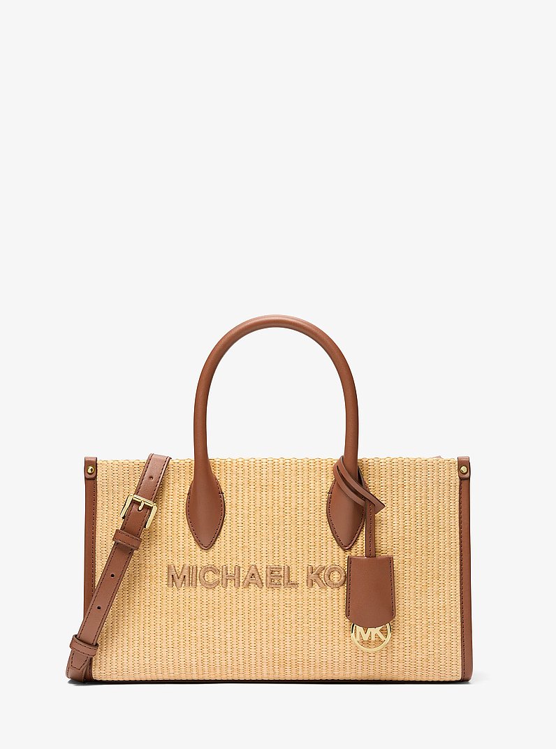 Mirella Medium Woven Satchel (LUGGAGE)