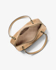Cecily Medium Suede Shoulder Bag (CAMEL)