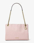 Christina Medium Signature Logo Messenger Bag (POWDER BLUSH)